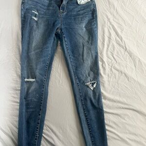 Distressed Blue Women's Jeans